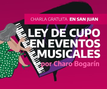 22/6 - INAMU en San Juan: Ley de Cupo en Eventos Musicales