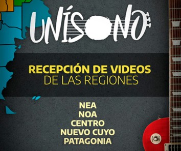 Recepción de material para Unísono:  regiones NEA, NOA, Centro, Nuevo Cuyo y Patagonia 